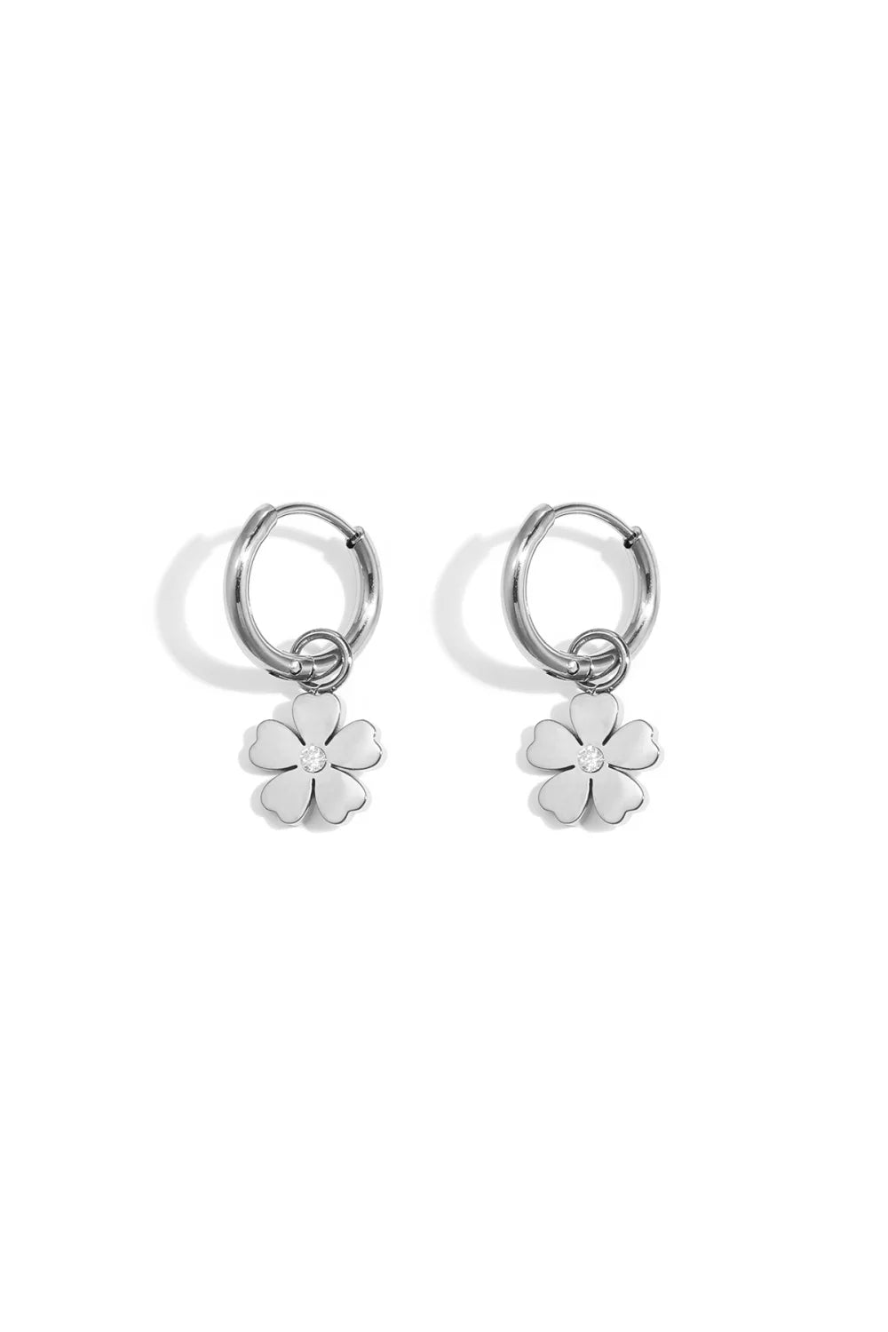 Flower oorbellen zilver