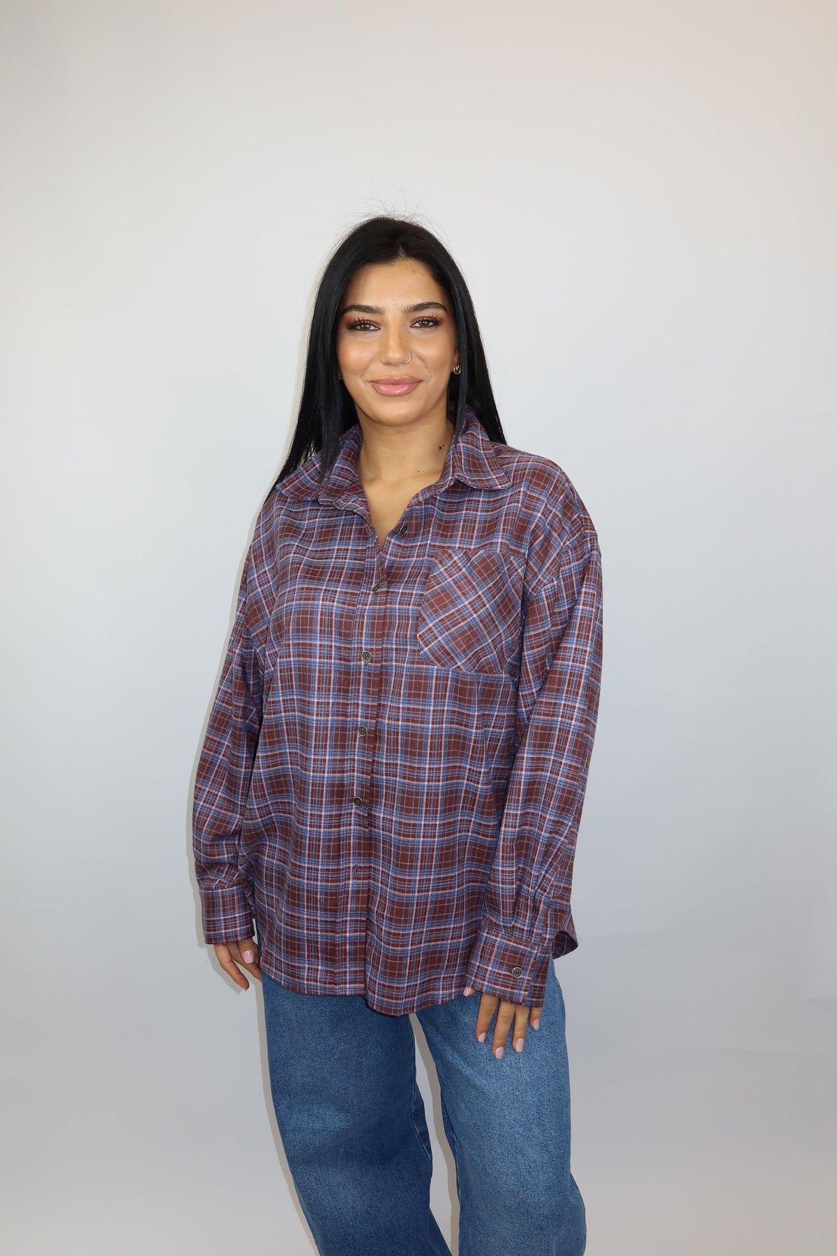 Nora blouse ruitjes