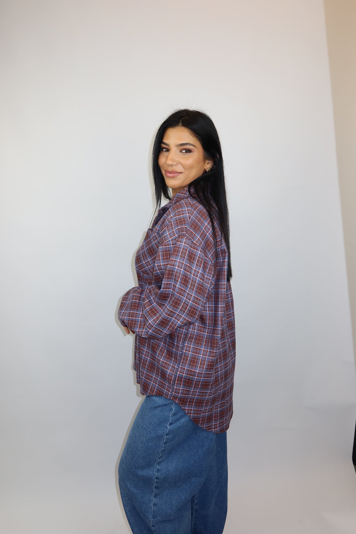 Nora blouse ruitjes
