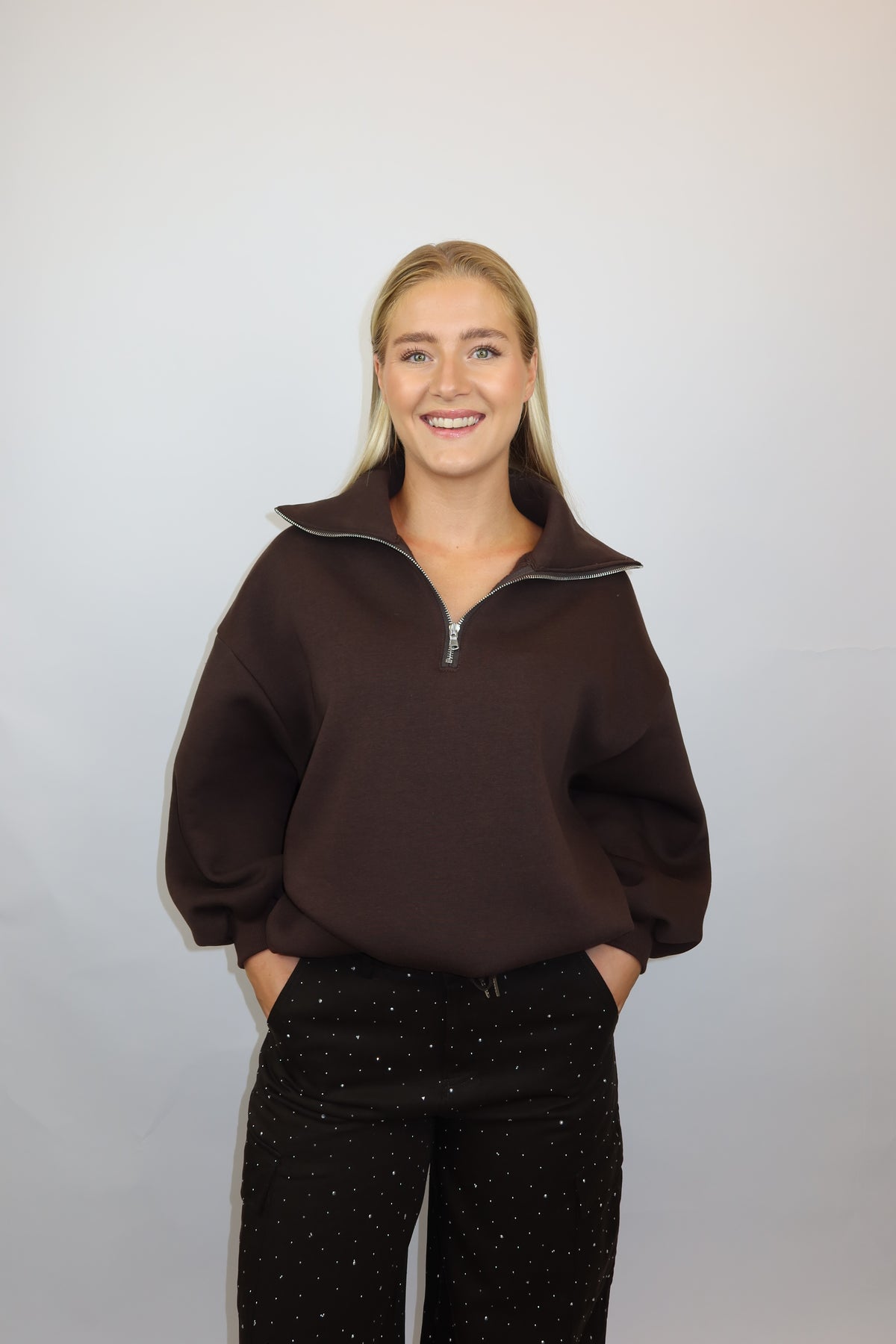 Lena sweater bruin