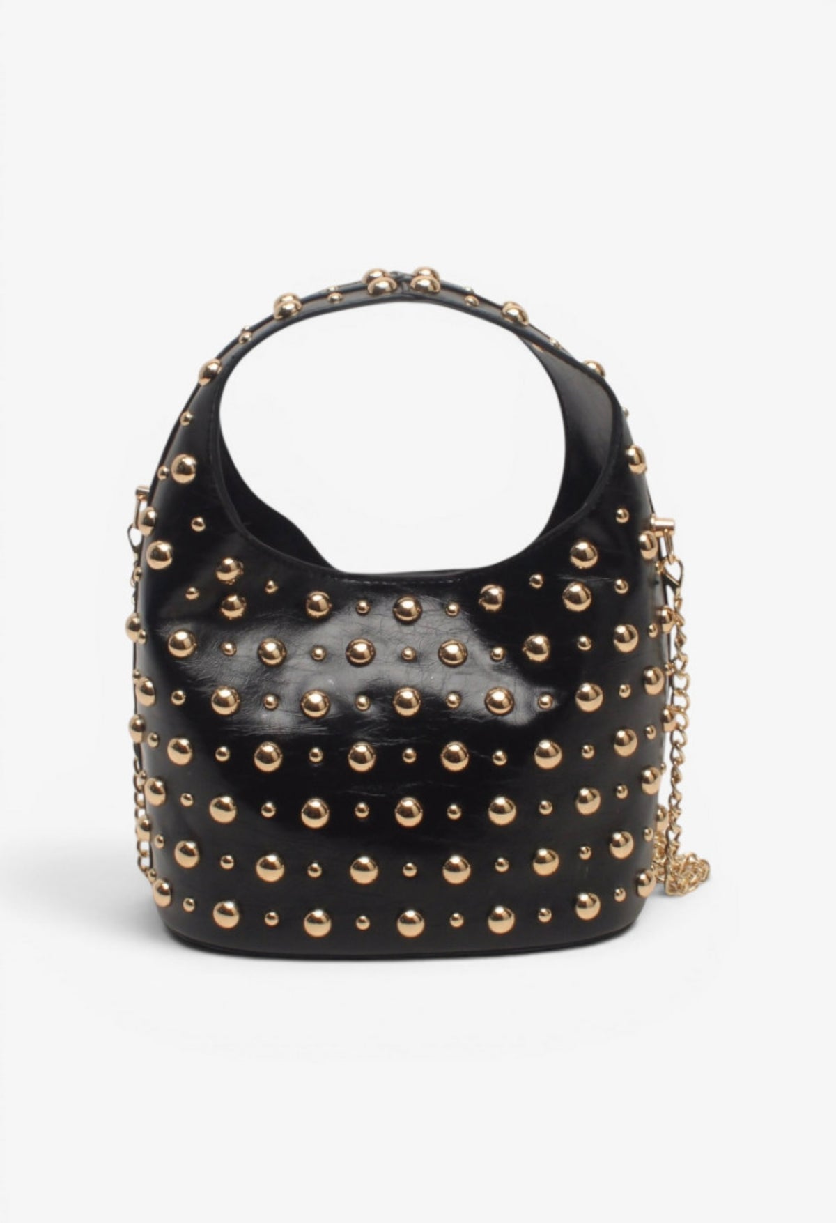 Zwarte stud tas