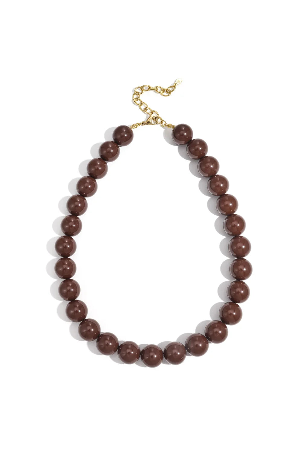 Kralen ketting bruin